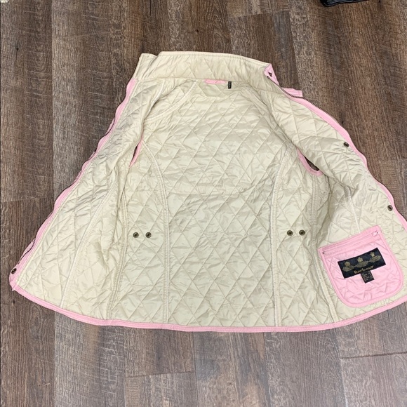 Barbour Summer Liddesdale Quilted Gilet in Carnation Pink VG size 6 - Picture 6 of 8